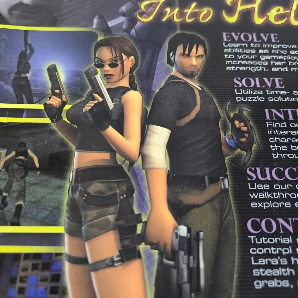 Tomb Raider: Angel of Darkness Prima Official Strategy Guide PS2 With Poster